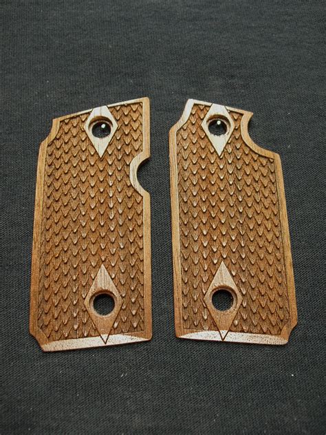 Walnut Dragon Scale Sig Sauer P238 Grips Ls Grips