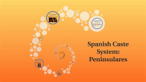 Spanish Caste System: Peninsulares by Gustavo Valencia on Prezi