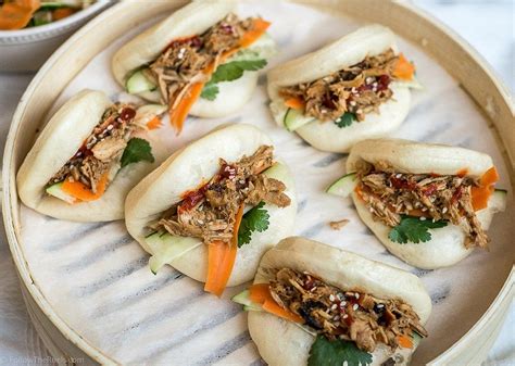 Chinese Pulled Pork Steamed Buns Steamed Buns Pork Recipes Pulled Pork