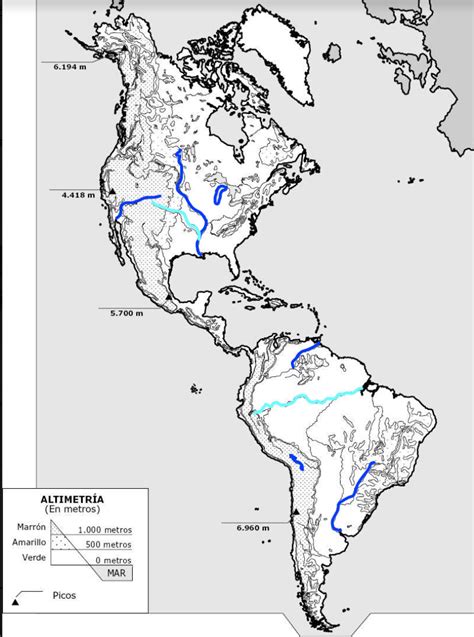 Prestador Sobretodo Instantáneamente Mapa Mudo De Rios De America