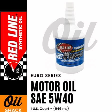 RED LINE 5W40 EURO-SERIES MOTOR OIL (1 QUART) – Oil Shack