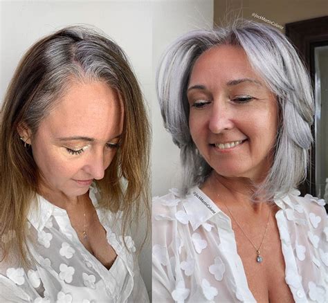 Women That Embraced Their Grey Roots And Look Stunning In