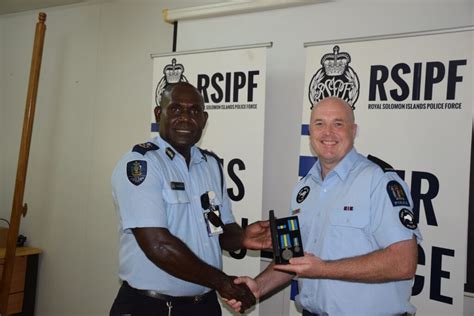 Rsipf Farewell Three Kiwi Police Officers Serve Under Sipsp Program