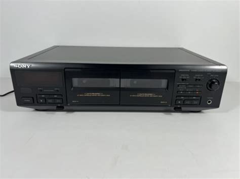 Sony Dual Cassette Deck Player And Recorder Model