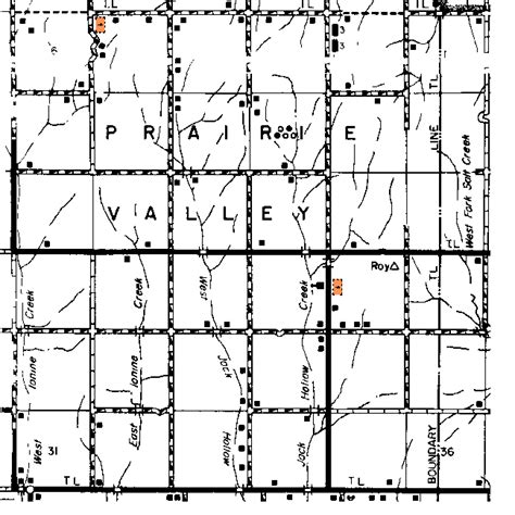 Grady County Oklahoma Section Township Range Map - Maps For You