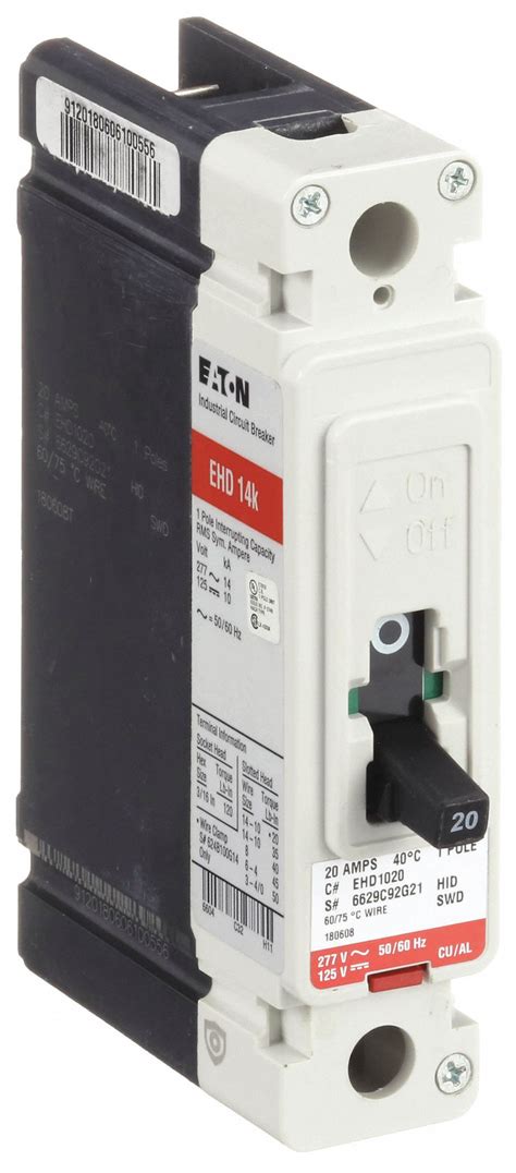 EATON 20 A Amps 18kA At 240V AC Molded Case Circuit Breaker 46MW71