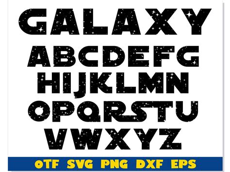 Star Wars Installable Font Otf Star Wars Font Svg Star War Inspire