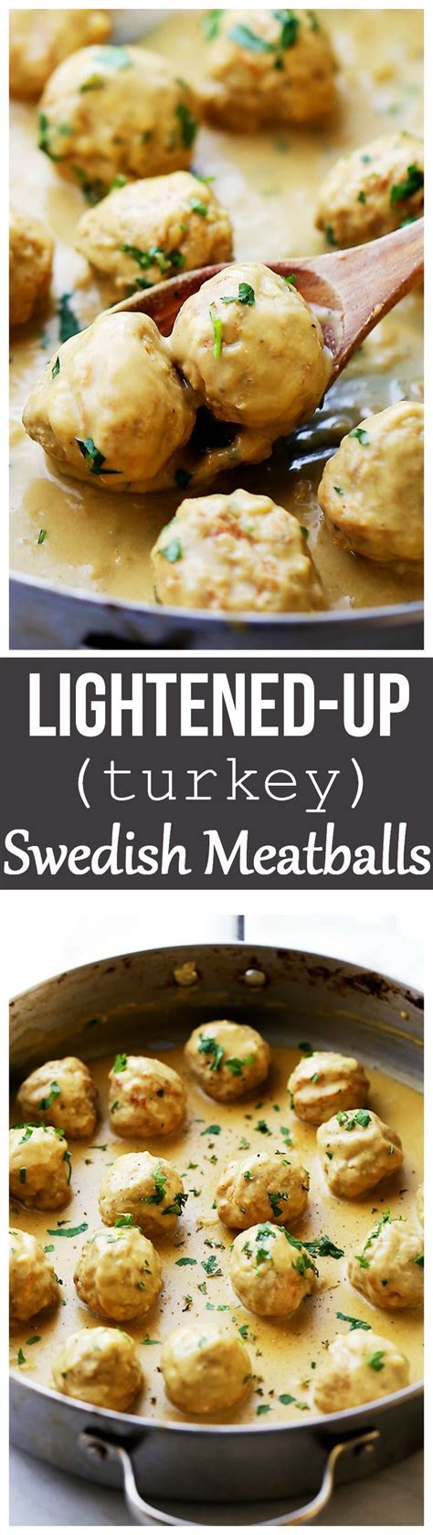 Lightened Up Turkey Swedish Meatballs Recipe Homemade Turkey