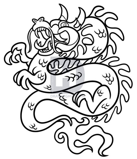 Chinese New Year Dragon Drawing | Free download on ClipArtMag