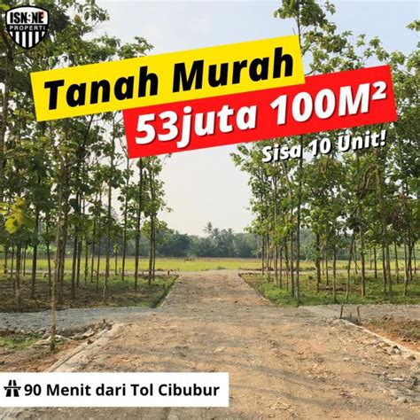 JUAL TANAH MURAH SHM PINGGIR JALAN BONUS POHON JATI EMAS DI BOGOR