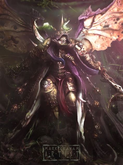 Mortarion Art By Mark Graham 40k Gallery Warhammer Fantasy