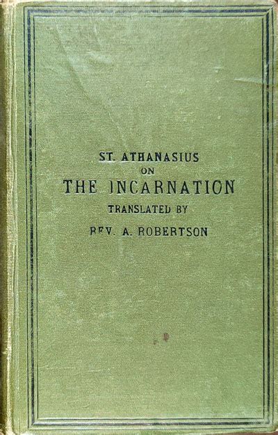 Uk St Athanasius On The Incarnation