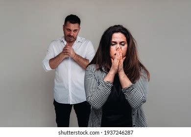 Woman Beaten By Her Husband Standing Stock Photo 1961074600 Shutterstock