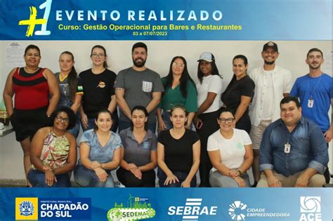 Empreendedorismo gastronômico alunos concluem Curso de Gestão