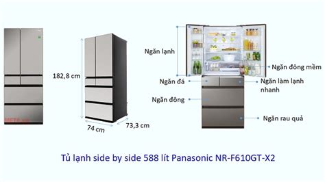 The common side by side fridge size - TipsMake.com