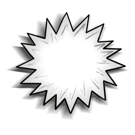 Estilo Pop Blanco Starburst Clipart Png Im Genes Predise Adas De Hot