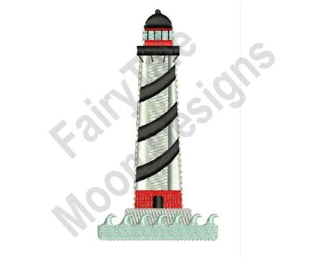 Lighthouse Machine Embroidery Design Lighthouse Embroidery Etsy