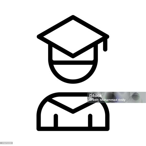 Graduation Cap Line Icon Can Be Used For Websites Ui And Mobile Apps