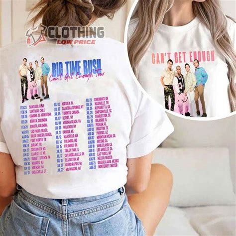 Big Time Rush Band Tour 2023 Hoodie Big Time Rush Cant Get Enough Tour