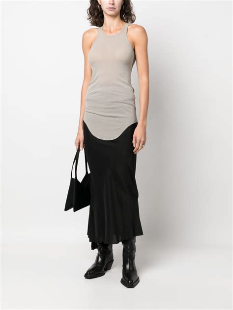 Rick Owens Semi Sheer Ribbed Tank Top Farfetch