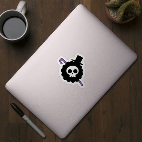 Soul King Brook Pirates Logo One Piece Brook Sticker Teepublic