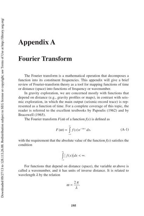 Pdf Fundamentals Of Gravity Exploration A Fourier Transform