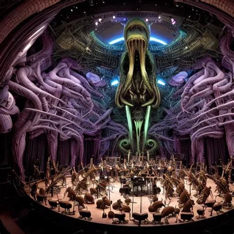 A Grand Orchestra Of Alien Musicians Playing Extraor OpenArt