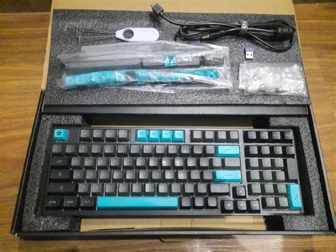 Akko 3098b Mechanical Keyboard Black And Cyan Computers And Tech Parts