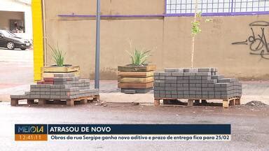 Meio Dia Paraná Londrina Obras da rua Sergipe ganham novo aditivo e