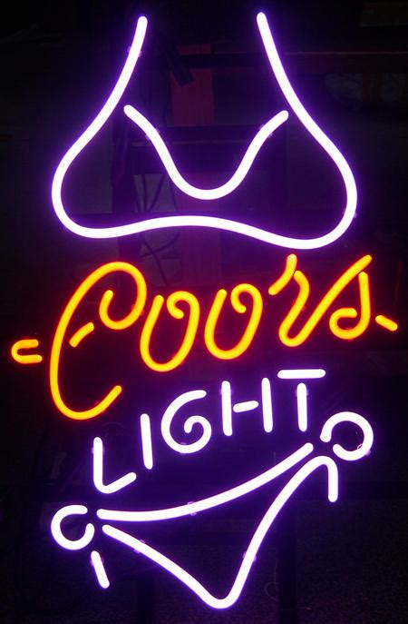 Coors Light Neon Bar Sign