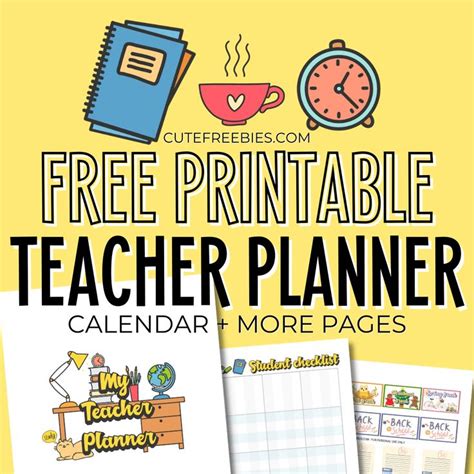 Teacher Planner For 2024 2025 Free Printable Cute Freebies For