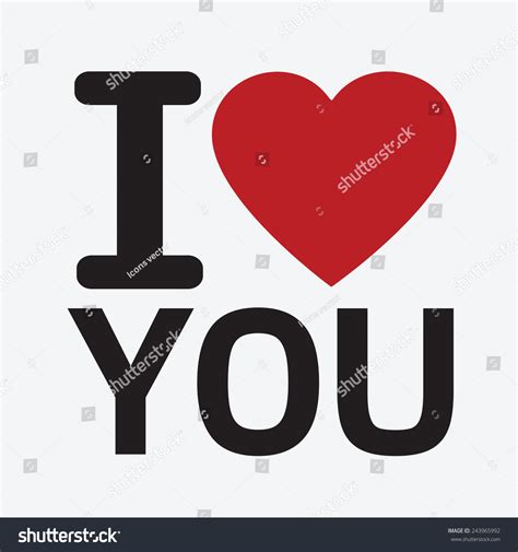 Love You Stock Vector Royalty Free 243965992 Shutterstock