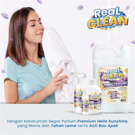 Jual Real Clean Parfum Laundry Premium Fabric Spray Antibacterial 500