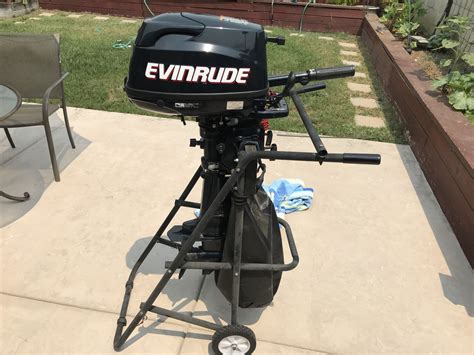 SOLD EVINRUDE 6 HP 4 Stroke 2015 900 Bloodydecks