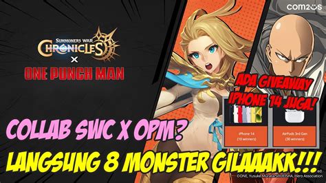 Collab Swc X One Punch Man 8 Monster 3 Skin Giveaway Iphone 14 Event2 Summoners War