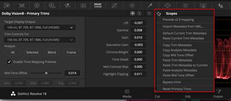 Quick Start Guide Dolby Vision: DaVinci Resolve Studio