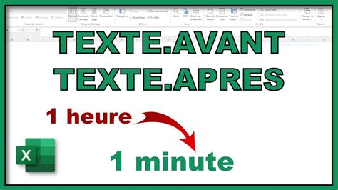 Fonctions Excel Texte Avant et Texte Après extraire des caractères