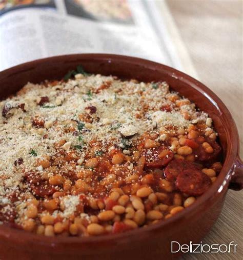 Gratin De Haricots Blancs Au Chorizo Délizioso