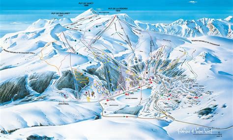 Plans Des Pistes Ski Et Fond De Super Besse Auvergne