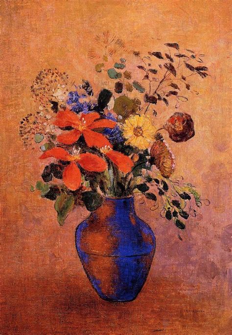 Vase Of Flowers Painting Odilon Redon Oil Paintings