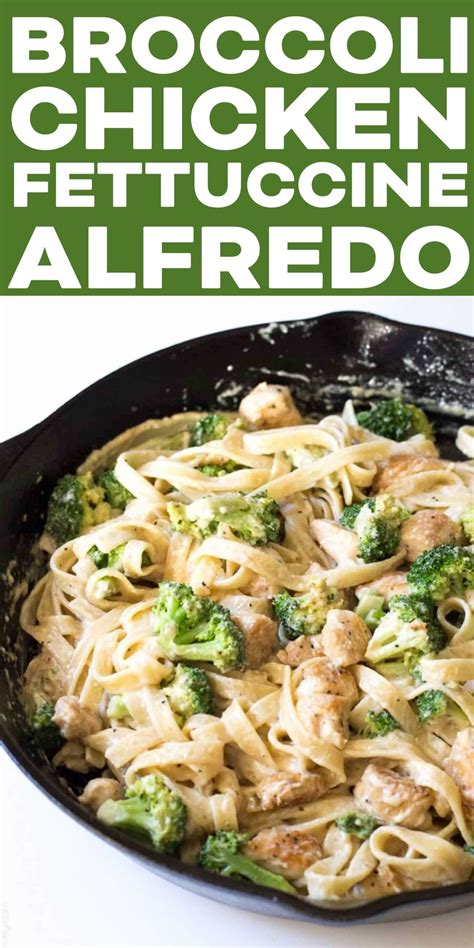 Chicken Fettuccine Alfredo With Broccoli Artofit