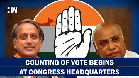 Congress Presidential Election Votes Being Counted At Aicc Headquarters Hw News English