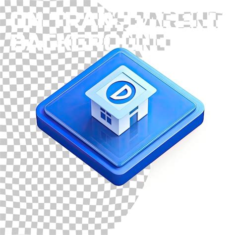 Premium PSD Isometric House Under Protection Icon Isolated On