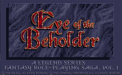 Eye Of The Beholder Review Retro Freak Reviews