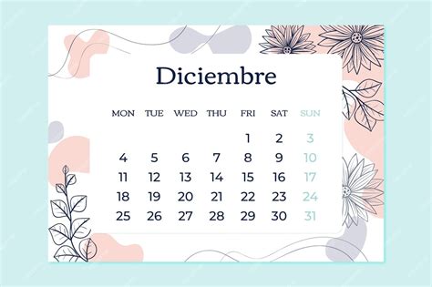 Modello Di Calendario Annuale Disegnato A Mano Vettore Gratis