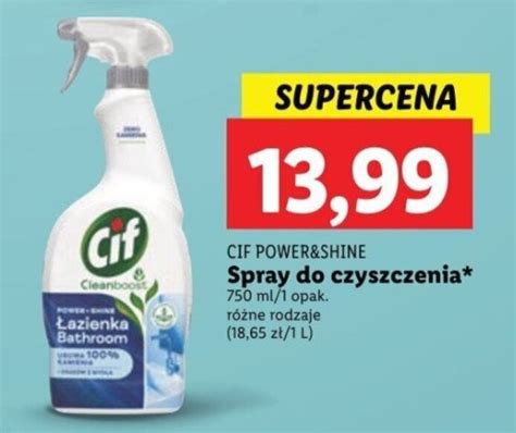 Promocja Cif Power Shine Spray Do Czyszczenia Ml Lidl