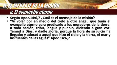 La Misión De Dios En Favor De Nosotros Ii Ppt