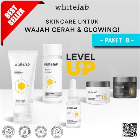 Jual Whitelab Brightening Paket Wajah Serum Niacinamide