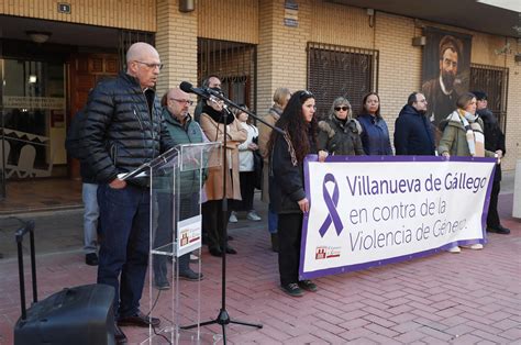 Villanueva de Gállego clama contra el asesinato de Mari Carmen ante su