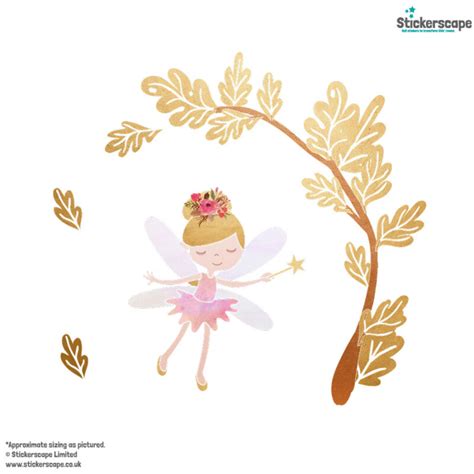 Fairy Tree Scene Wall Sticker Pack Stickerscape